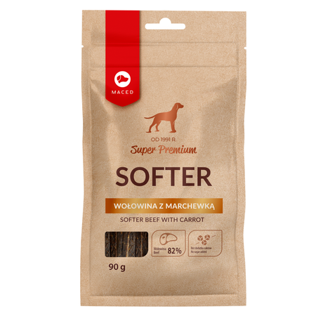 Maced Super Premium Softer Wołowina Z Marchewką Przysmak Dla Psa 90g
