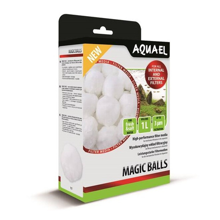 Aquael Magic Balls 1L Wata Filtracyjna Wkład Do Filtracji Mechanicznej w Akwarium