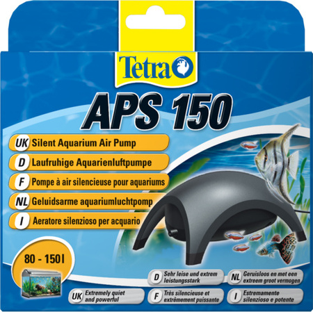 Tetra APS Aquarium Air Pumps APS 150 - pompa napow.do akw.80-150l jedno wyj.czarna (320784)