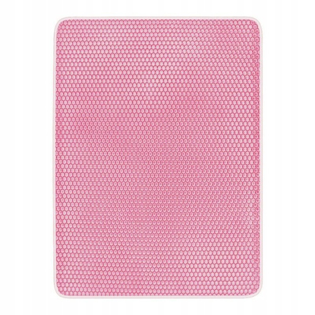 Wycieraczka Pod Kuwetę Zatrzymuje 90% Żwirku 50*40 RÓŻOWA