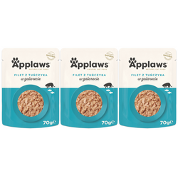 Applaws Cat Mokra Karma Dla Kota 3x70g Filet z Tuńczyka w Galaretce