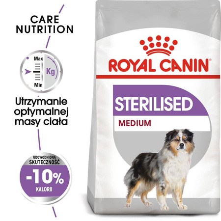 Royal Canin CCN Medium Sterilised 12kg Karma Sucha Dla Psów Dorosłych Ras Średnich Sterylizowanych