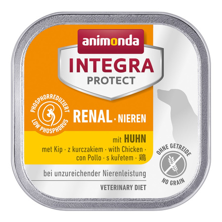 Animonda Integra Protect Nieren 150g Mokra Karma z Kurczakiem Dla Psów z Niewydolnością Nerek