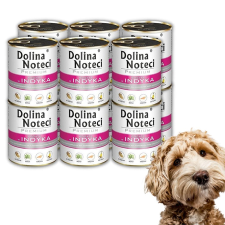 Dolina Noteci Premium Indyk Mokra Karma Dla Psa 12x800g