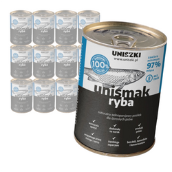 Uniszki Unismak Ryba 12x410g Bezzbożowa Mokra Karma dla Psa