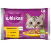 Whiskas Adult 4x340g Drobiowa Uczta Mokra Karma Dla Dorosłego Kota W Galaretce Kawałki Z Kurczakiem I Indykiem