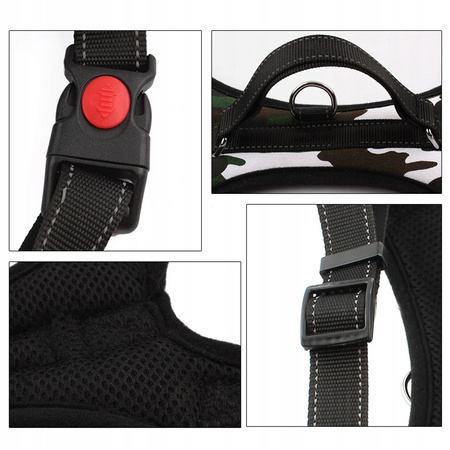 Mocne Szelki Dla Psa Psów rozmiar L 63-77 cm Moro