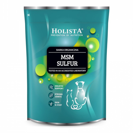 Holista MSM 500g Naturalne Wsparcie Dla Stawów Skóry i Odporności Psów i Kotów Po Kastracji Lub Sterylizacji