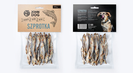 John Dog Szprotka 100g GRYZAKI NATURALNE ALL
