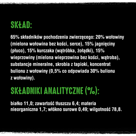 CRAVE Pasztet z Jagnięciną i Wołowiną 24x85g Saszetka - mokra karma bezzbożowa dla kotów