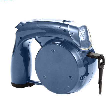 Automatyczna Smycz dla Psa SCL9201 L=5m Niebieska - Latarka LED, Pojemnik na Worki