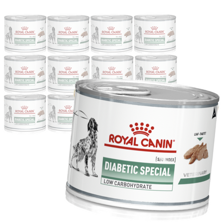 Royal Canin Veterinary VHN Dog Diabetic Low Carbohydrate S/O Loaf 12x195g Mokra Karma Pasztet Dla Psów Kontrola Cukru
