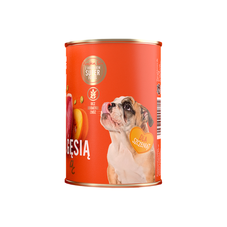 JOHN DOG Karma Mokra Dla Szczeniąt Pumpkin Line Indyk i Gęś z Dynią 24x400g