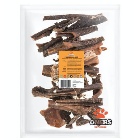 Oners Żwacze Wołowe 500g Naturalny Gryzak Przysmak Dla Psa 12-15 cm