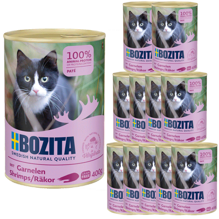 Bozita Pate Mokra Karma Dla Kotów Z Krewetkami Puszka 12x400g