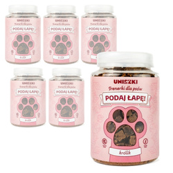 Uniszki Trenerki Królik 6x150g Przysmak Treningowy Dla Psa