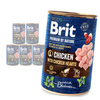 Brit Premium by Nature Adult Mokra Karma Dla Psa Kurczak Z Sercami 6x400g