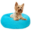Legowisko Dla Psa I Kota Pluszowe XS 40cm Ciepłe NIEBIESKIE