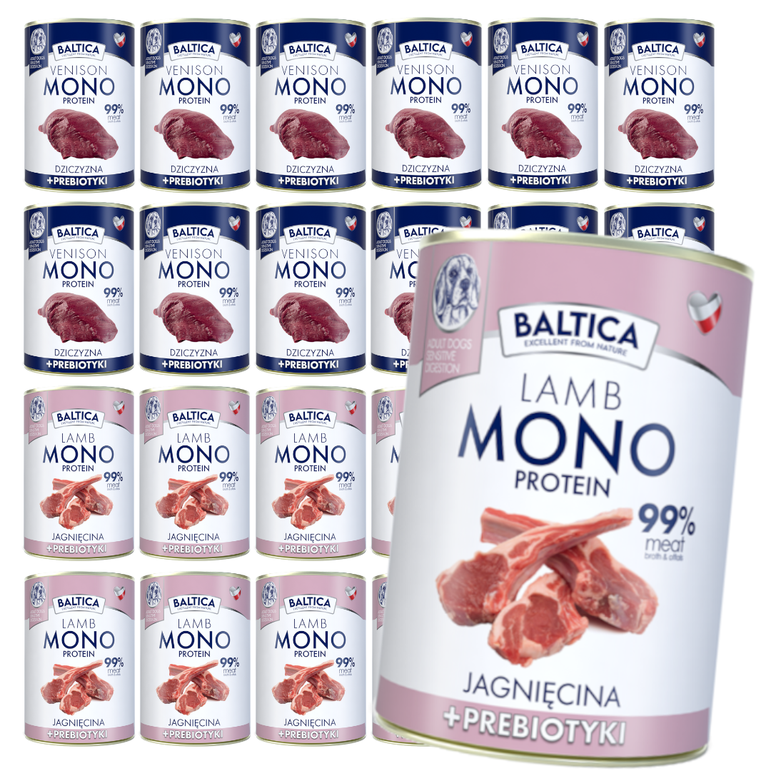 Baltica Monoprotein Jagnięcina Prebiotyki Mokra Karma Dla Psa