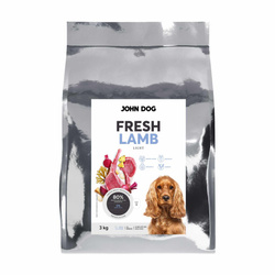 John Dog Fresh Light 3kg Sucha Karma Dla Psa Z Jagnięciną Kontrola Masy Ciała