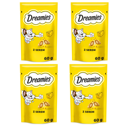 Dreamies z Pysznym Serem 4x60g Przysmaki dla kota