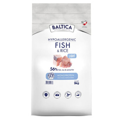 Baltica Adult Light Ryba z Ryżem M 9kg Hipoalergiczna Sucha Karma Dla Psów Średnich Ras