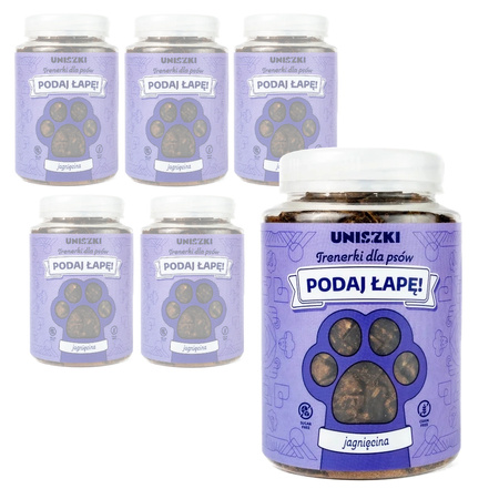 Uniszki Trenerki Jagnięcina 6x150g Przysmak Treningowy Dla Psa