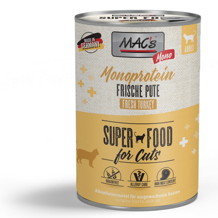 MAC's Cat 24x400g Mokra Karma Monoproteinowa Dla Kota z Indykiem