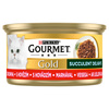 Purina Gourmet Gold z Wołowiną 24x85g Mokra Karma Dla Kota Succulent Delights