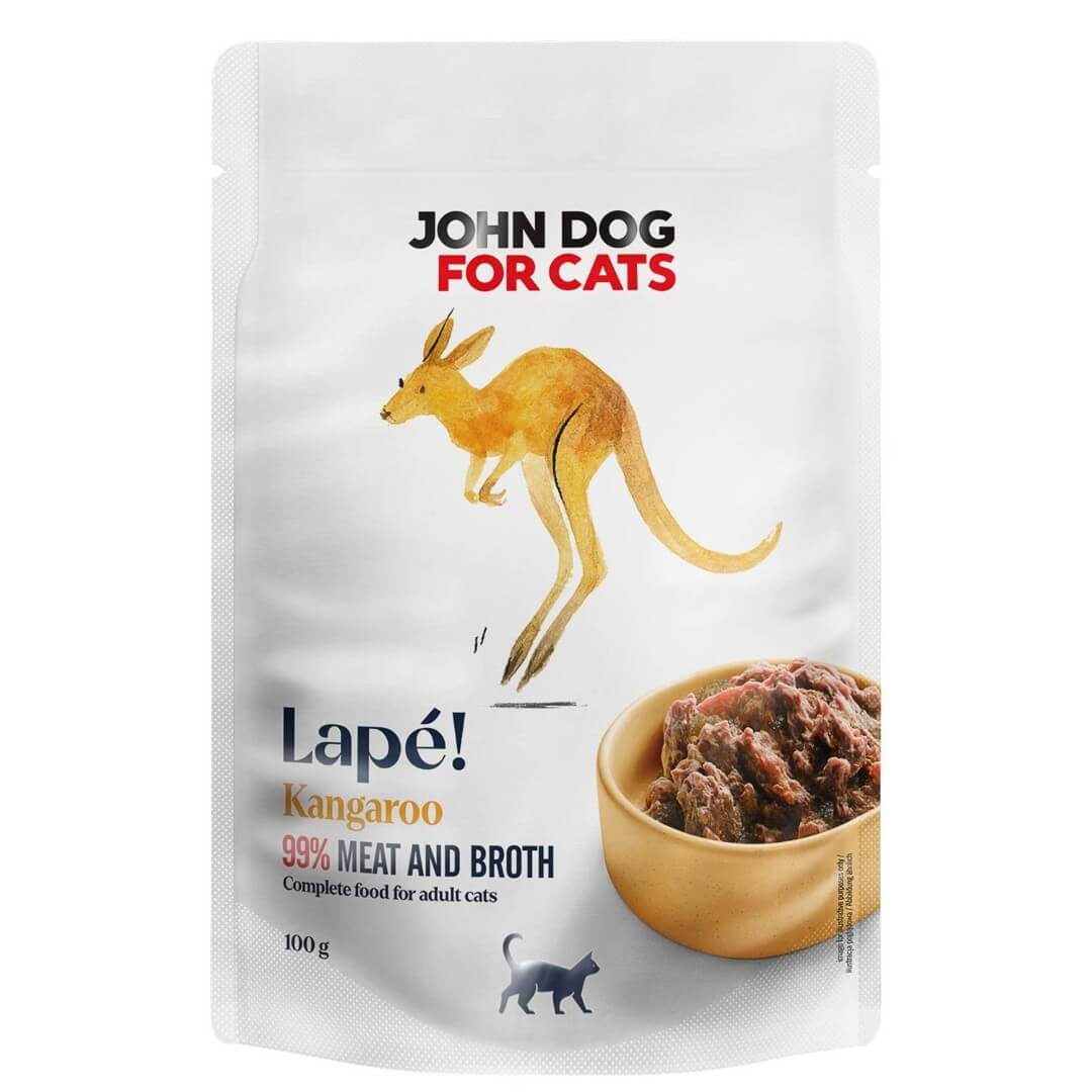 John Dog For Cats Lapé Monobiałkowa Mokra Karma Dla Kota Z Kangurem