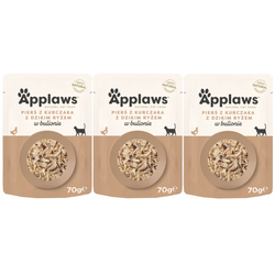Applaws Cat Mokra Karma Dla Kota 3x70g Kurczak Z Dzikim Ryżem W Bulionie