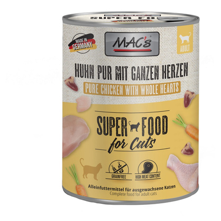 MAC's 24x800g Bezzbożowa Mokra Karma Dla Kota Mix 6 Smaków