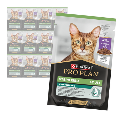 Purina Pro Plan Adult Sterilised Maintenance 12x85g Mokra Karma Dla Kota z Kaczką w Sosie