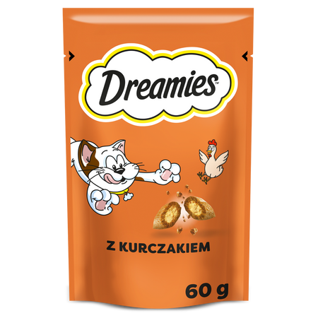 Dreamies 470g Chrupiące Przysmaki Dla Kota Z Kremowym Nadzieniem Mix 8 Smaków