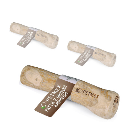 Petmex Gryzak Patyk z Drzewa Kawowego 3 szt. Rozmiar L Naturalny Przysmak Dla Psa