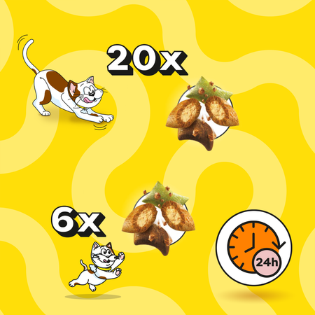 Dreamies 5x60g Przysmaki Dla Kota Z Kremowym Nadzieniem Mix 5 Smaków