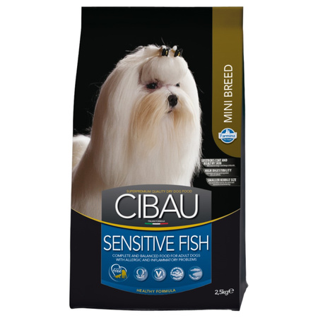 Farmina Cibau Sensitive Fish Mini 2,5kg Sucha Karma Dla Dorosłych Psów Ras Małych
