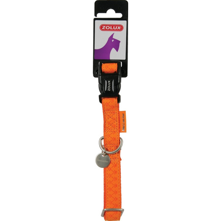 ZOLUX Obroża Dla Psa Mac Leather 20mm 33-47,5cm Pomarańczowa