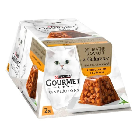 Purina Gourmet Revelations 24x57g Mokra Karma Dla Kota Kurczak W Galaretce