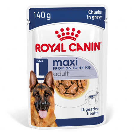 Royal Canin Maxi Adult 10x140g Karma Mokra W Sosie Dla Psów Dorosłych Ras Dużych