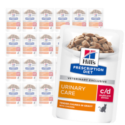Hill's Prescription Diet c/d Multicare Stress 24x85g Mokra Karma W Sosie Z Kurczakiem Dla Kota Wsparcie Zdrowia Układu Moczowego