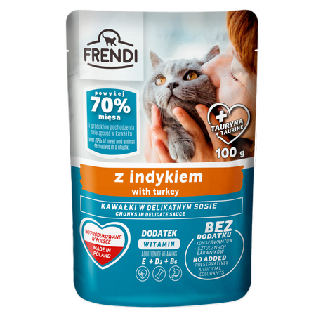 Frendi Mix 5 Smaków 6x100g Mokra Karma Dla Dorosłego Kota Kawałki w Sosie