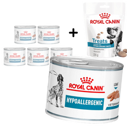 Royal Canin Veterinary VHN Dog Hypoallergenic 6x200g Mokra Karma Pasztet Dla Psów z Nietolerancją Pokarmową + GRATIS Przysmak 230g