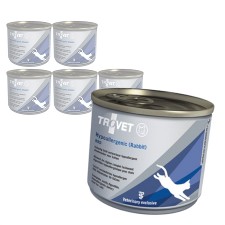 Trovet Hypoallergenic RRD 6x200g Lekkostrawna Mokra Karma Dietetyczna z Królikiem Dla Kotów z Nadwrażliwością Pokarmową