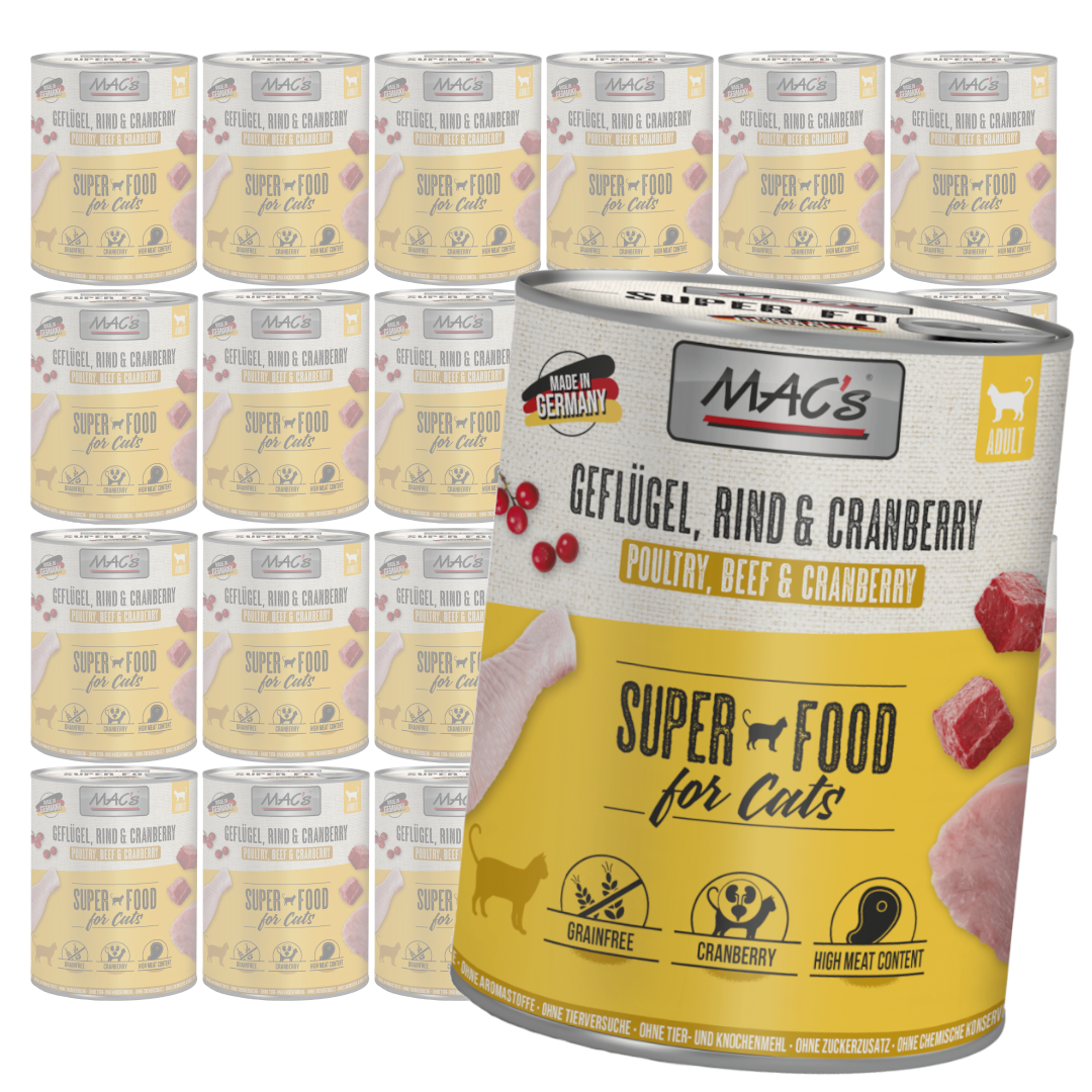 MAC's Cat Mokra Karma Dla Kota Drób Żurawina