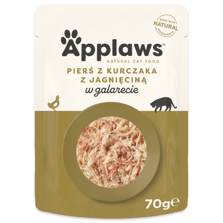 Applaws Cat Mokra Karma Dla Kota 6x70g Pierś z Kurczaka z Jagnięciną w Galaretce