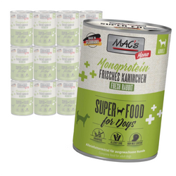 MAC's Dog Mokra Karma Monoproteinowa Z Królikiem 12x400g Dla Psów Skłonnych Do Alergii