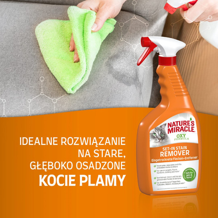 Natures Miracle Set-In Oxy Płyn Do Usuwania Starych Plam i Zapachów Kota 709ml