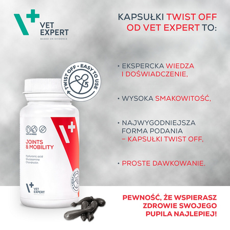Suplementy dla psa i kota VetExpert Joints & Mobility STAWY I MOBILNOŚĆ 30 kapsułek