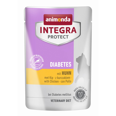 Animonda Integra Protect Diabetes 6x85g Mokra Karma Dla Kota Z Cukrzycą Kurczak